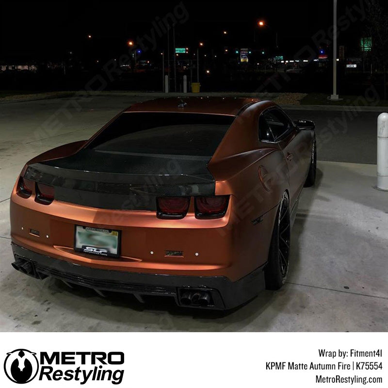Matte Autumn Fire Vinyl Wrap