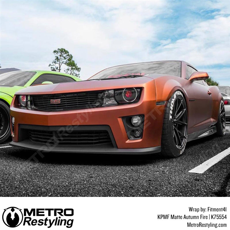 Matte Autumn Fire Vinyl Wrap