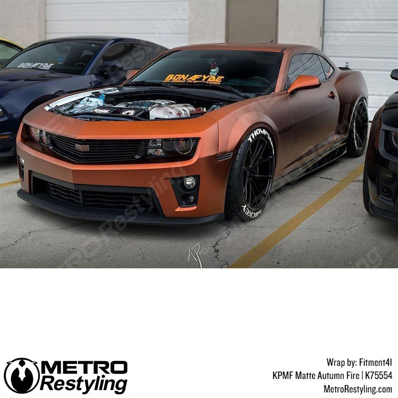 Matte Autumn Fire Vinyl Wrap