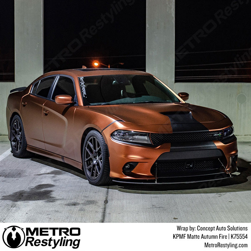 Matte Autumn Fire Vinyl Wrap