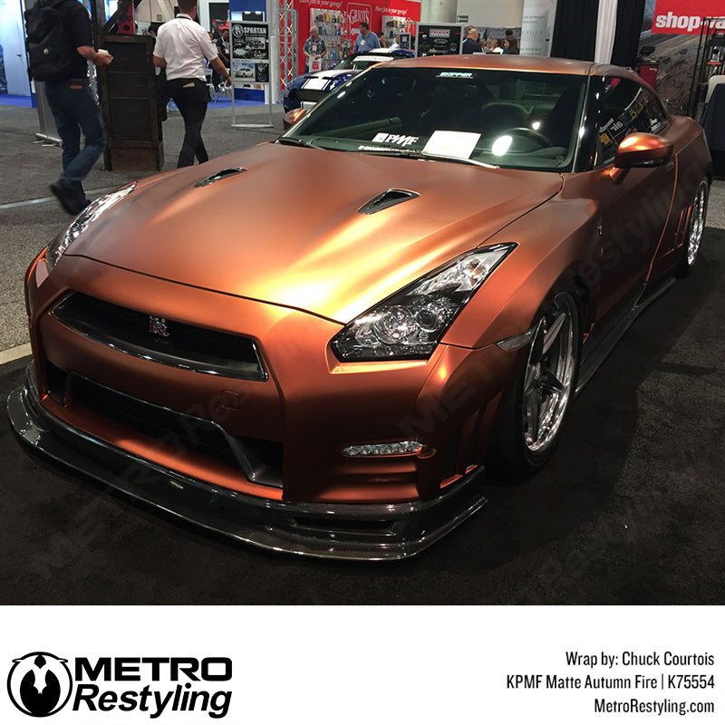 Matte Autumn Fire Vinyl Wrap