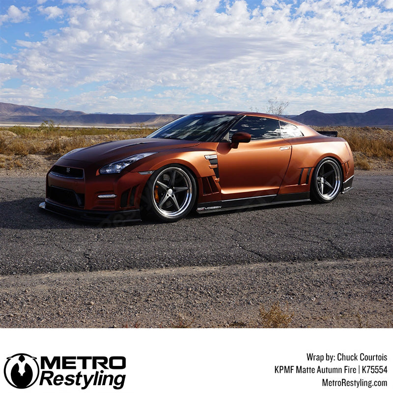 Matte Autumn Fire Vinyl Wrap