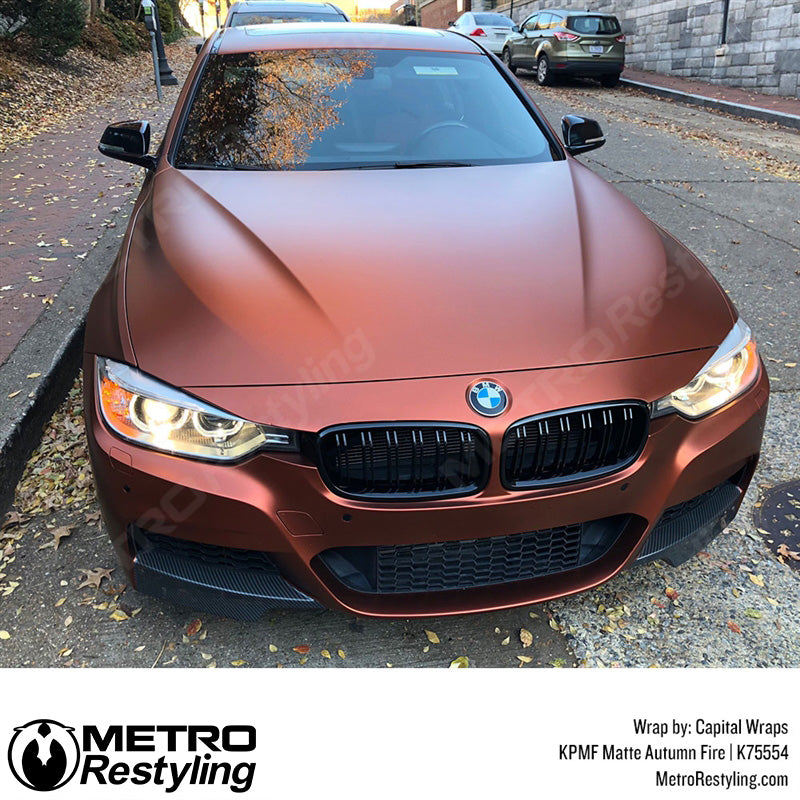 Matte Autumn Fire BMW Wrap
