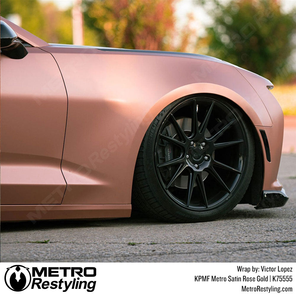 Metro Satin Rose Gold Vinyl Wrap