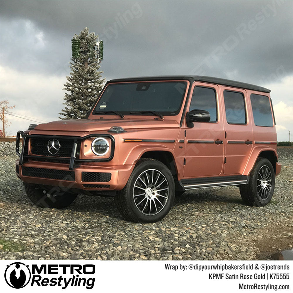 Metro Satin Rose Gold Mercedes Wrap