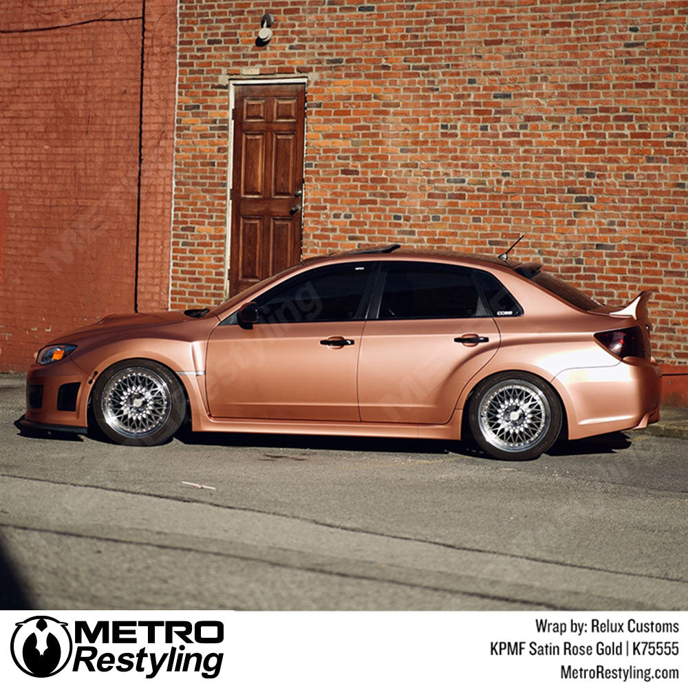 Metro Satin Rose Gold Vinyl Wrap