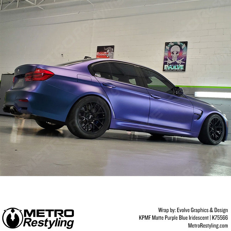 Matte Purple Blue Iridescent Wrap
