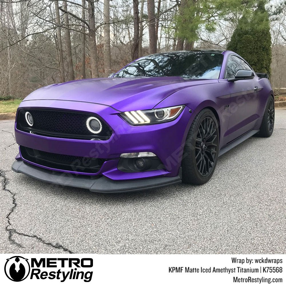Matte Iced Amethyst Titanium Dodge Wrap