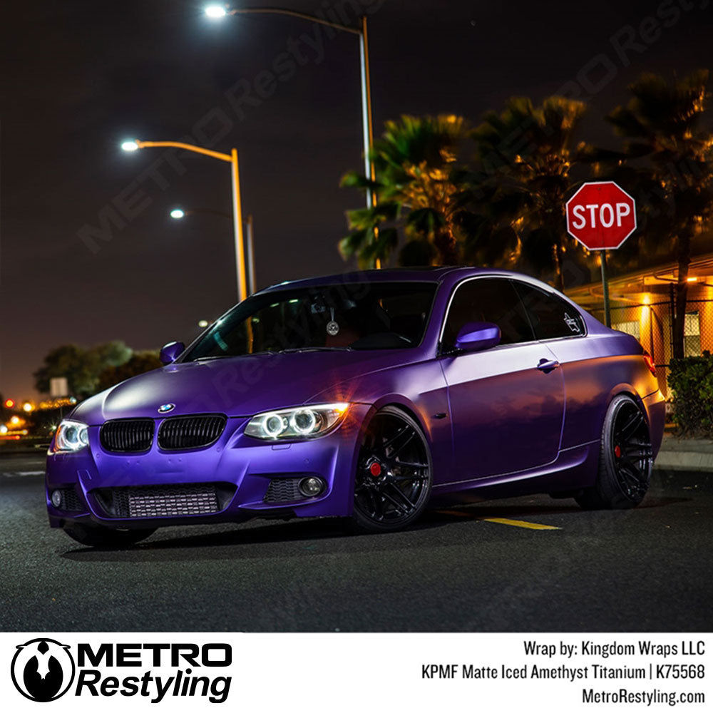 Matte Iced Amethyst Titanium Car Wrap