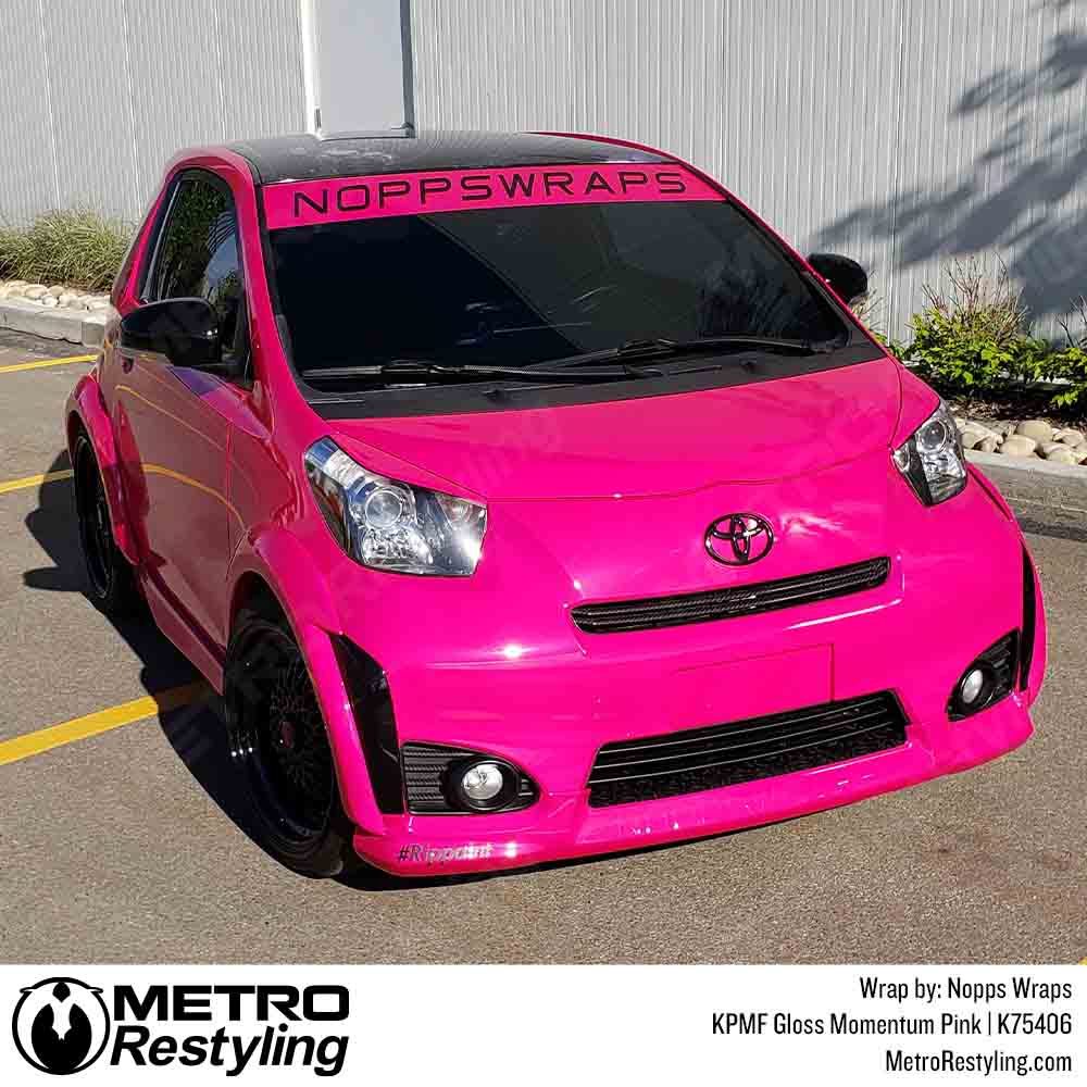 Hot Pink Toyota Car Wrap