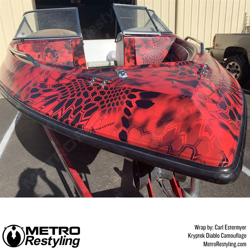 Kryptek Diablo Boat Wraps