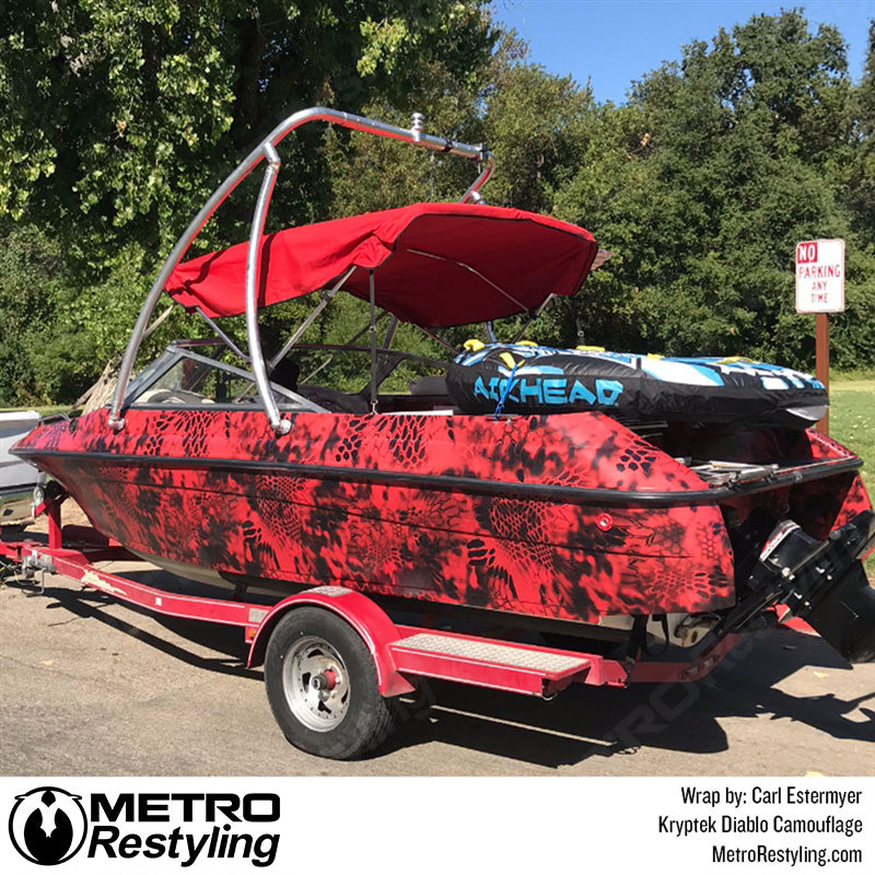 Kryptek Diablo Boat Wrap