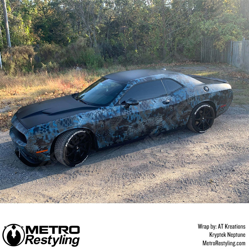 Kryptek Blue Car Wrap