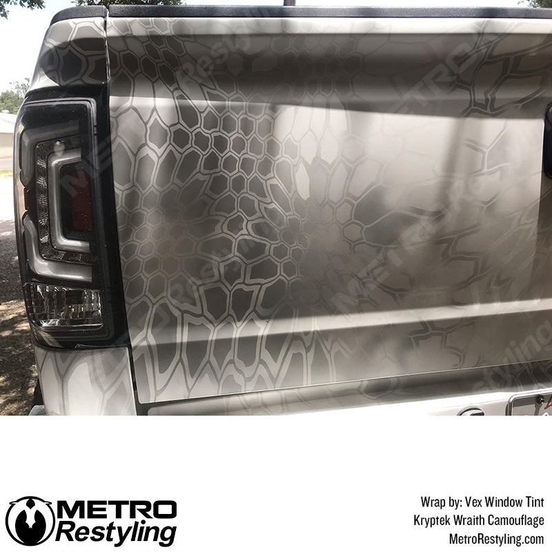 Truck White Camo Vinyl Wrap