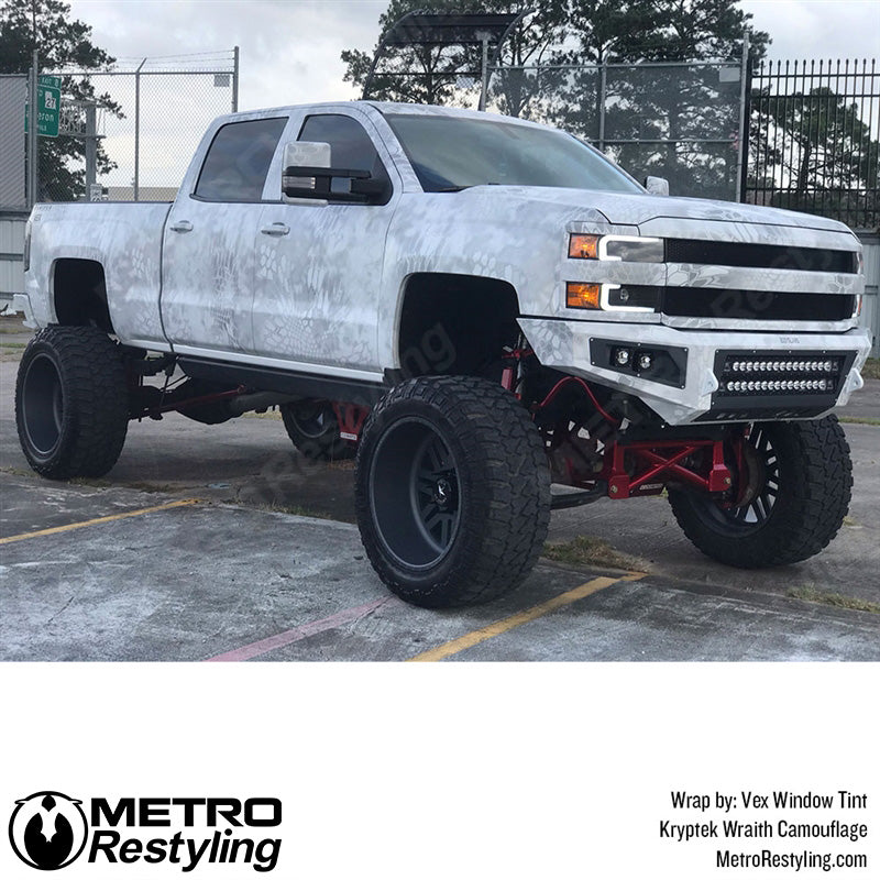 Kryptek White Vinyl Wrap