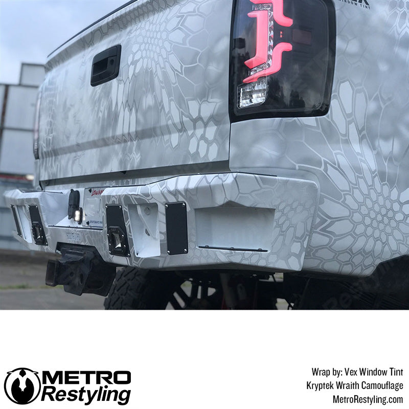 Truck White Camo Wrap
