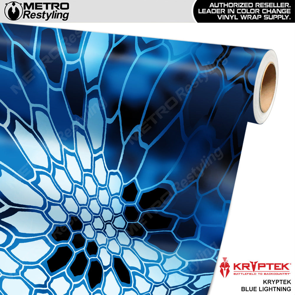 Kryptek Blue Lightning Camouflage Vinyl Wrap Film