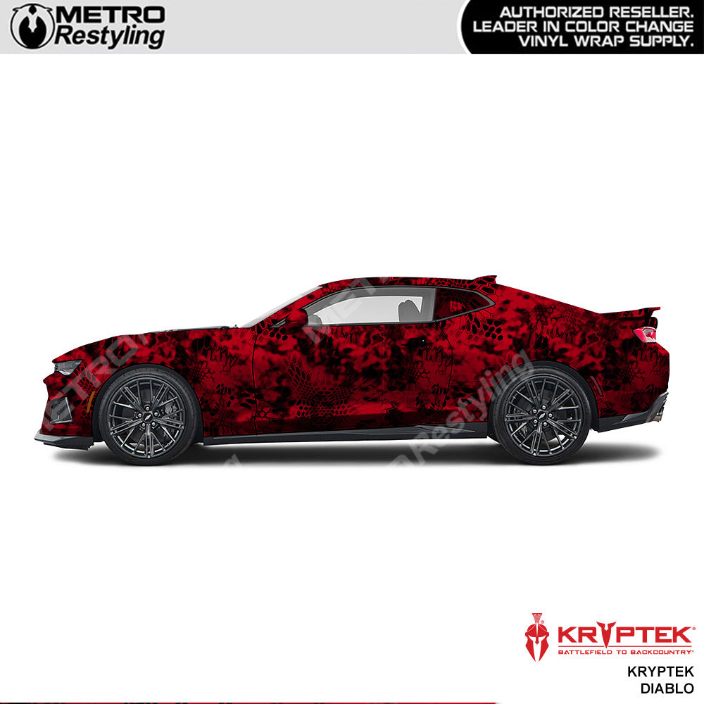 Kryptek Diablo Camouflage Vinyl Wrap Film