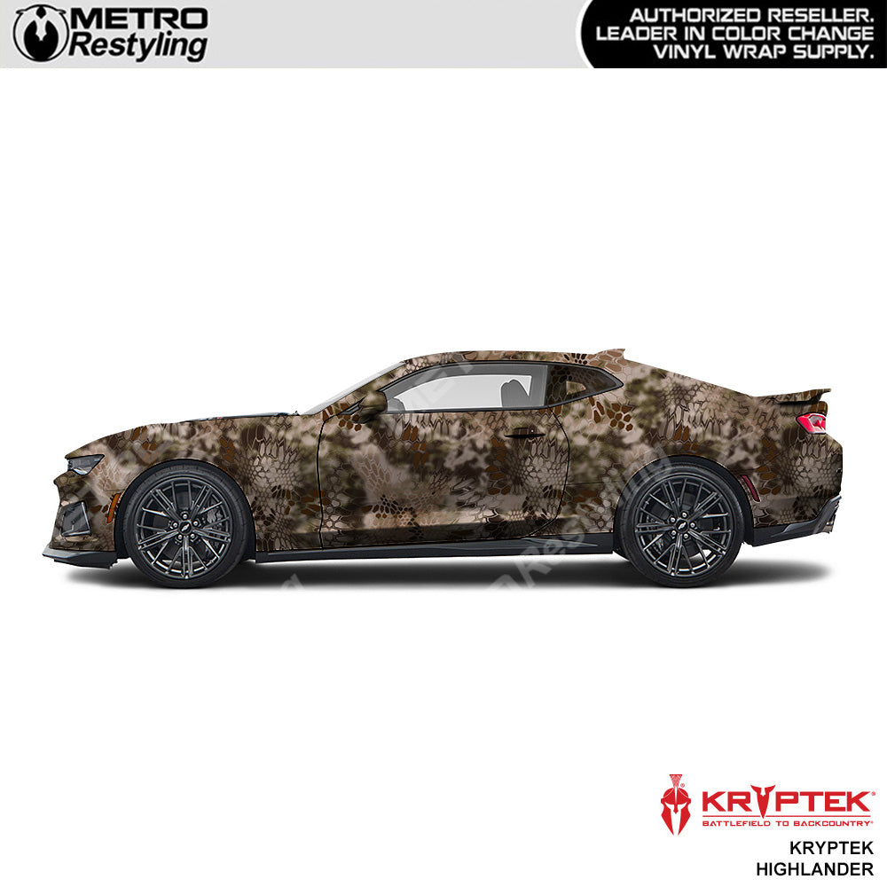 Kryptek Highlander Camouflage Vinyl Wrap Film