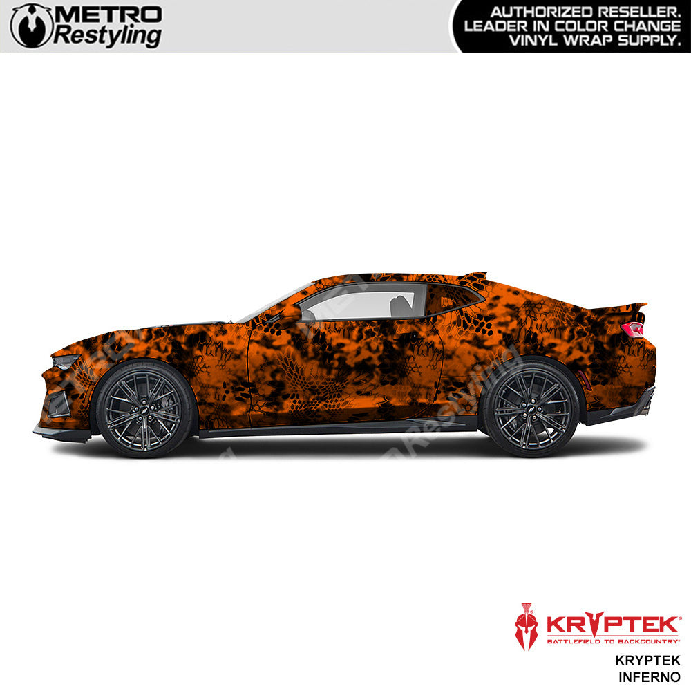 Kryptek Inferno Camouflage Vinyl Wrap Film