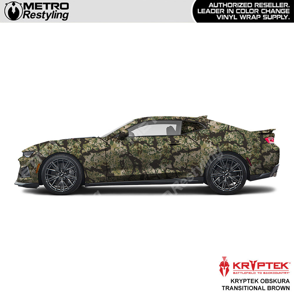 Kryptek Obskura Transitional Brown Camouflage Vinyl Wrap Film