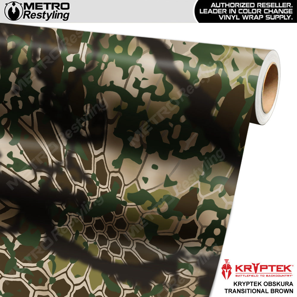 Kryptek Obskura Transitional Brown Camouflage Vinyl Wrap Film