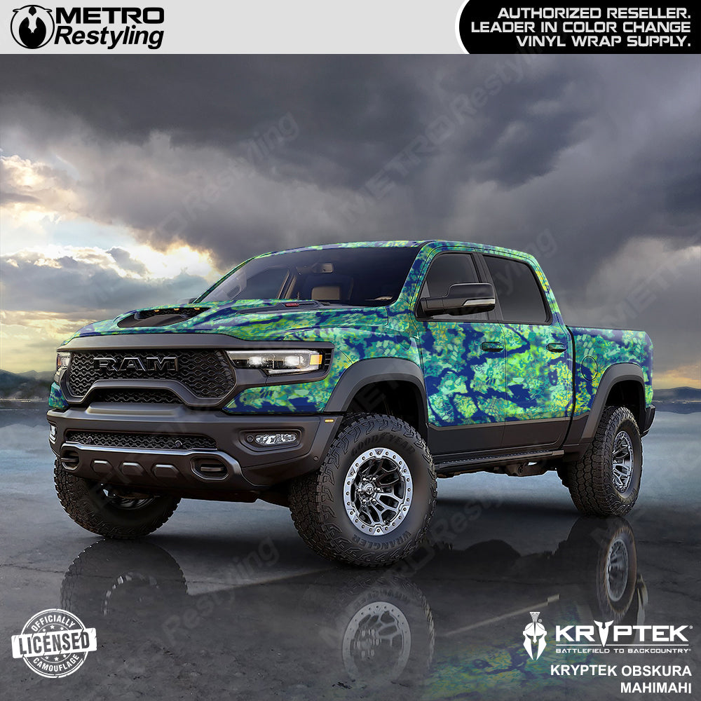 Kryptek Obskura MahiMahi Camo Truck Wrap
