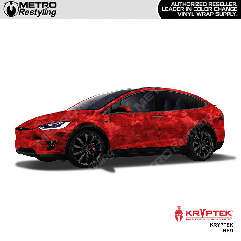Kryptek Red Camouflage Vinyl Wrap Film