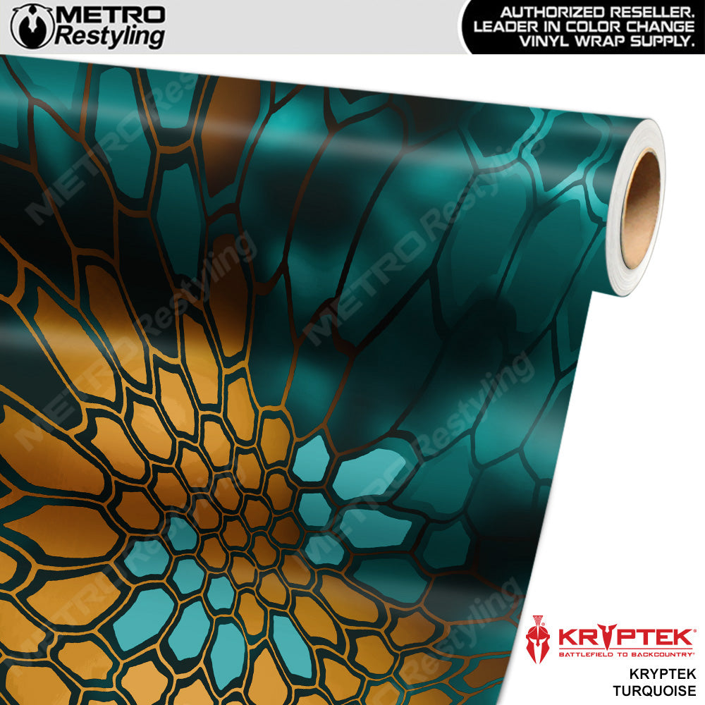 Kryptek Turquoise Camouflage Vinyl Wrap Film