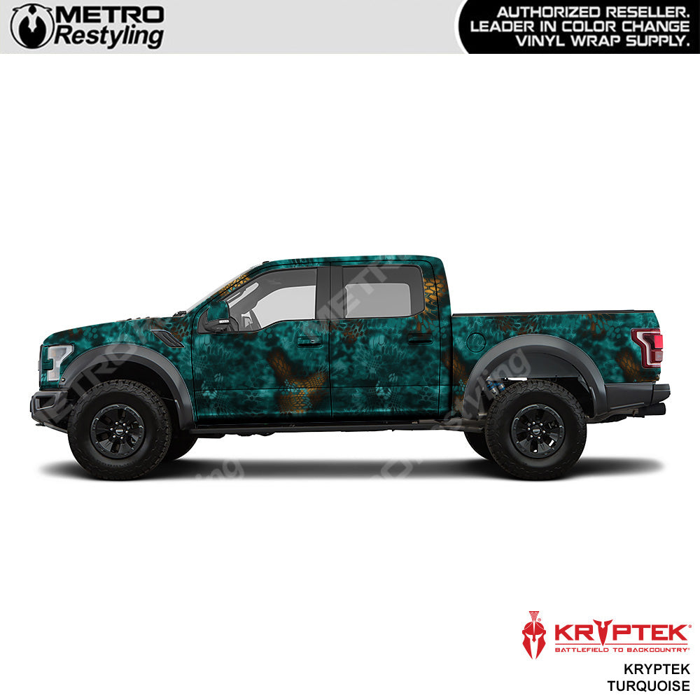 Kryptek Turquoise Camouflage Vinyl Wrap Film