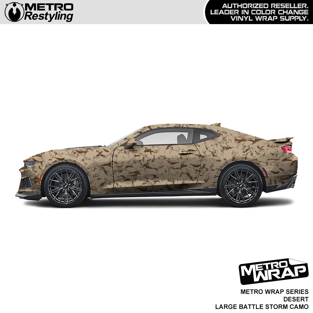 Metro Wrap Large Battle Storm Desert Camouflage Vinyl Film