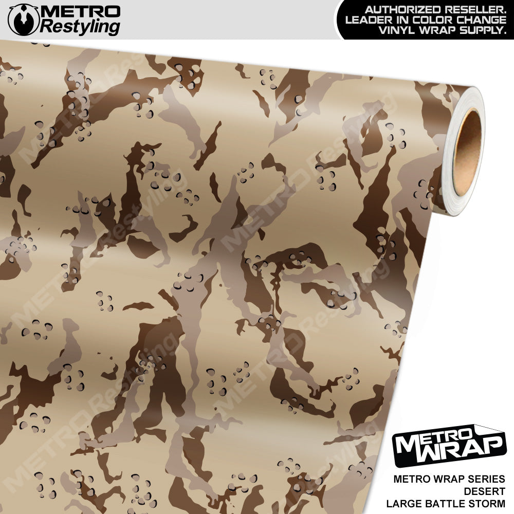 Metro Wrap Large Battle Storm Desert Camouflage Vinyl Film
