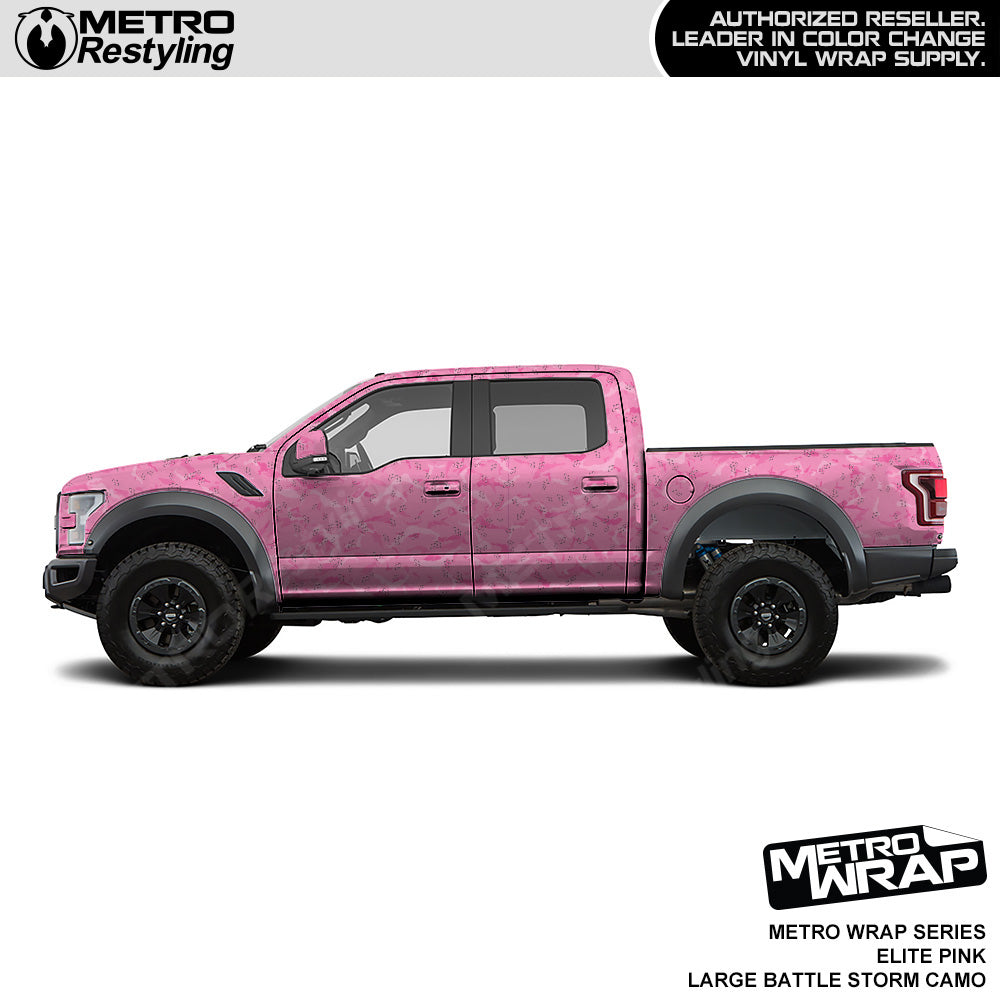 Metro Wrap Large Battle Storm Elite Pink Camouflage Vinyl Film