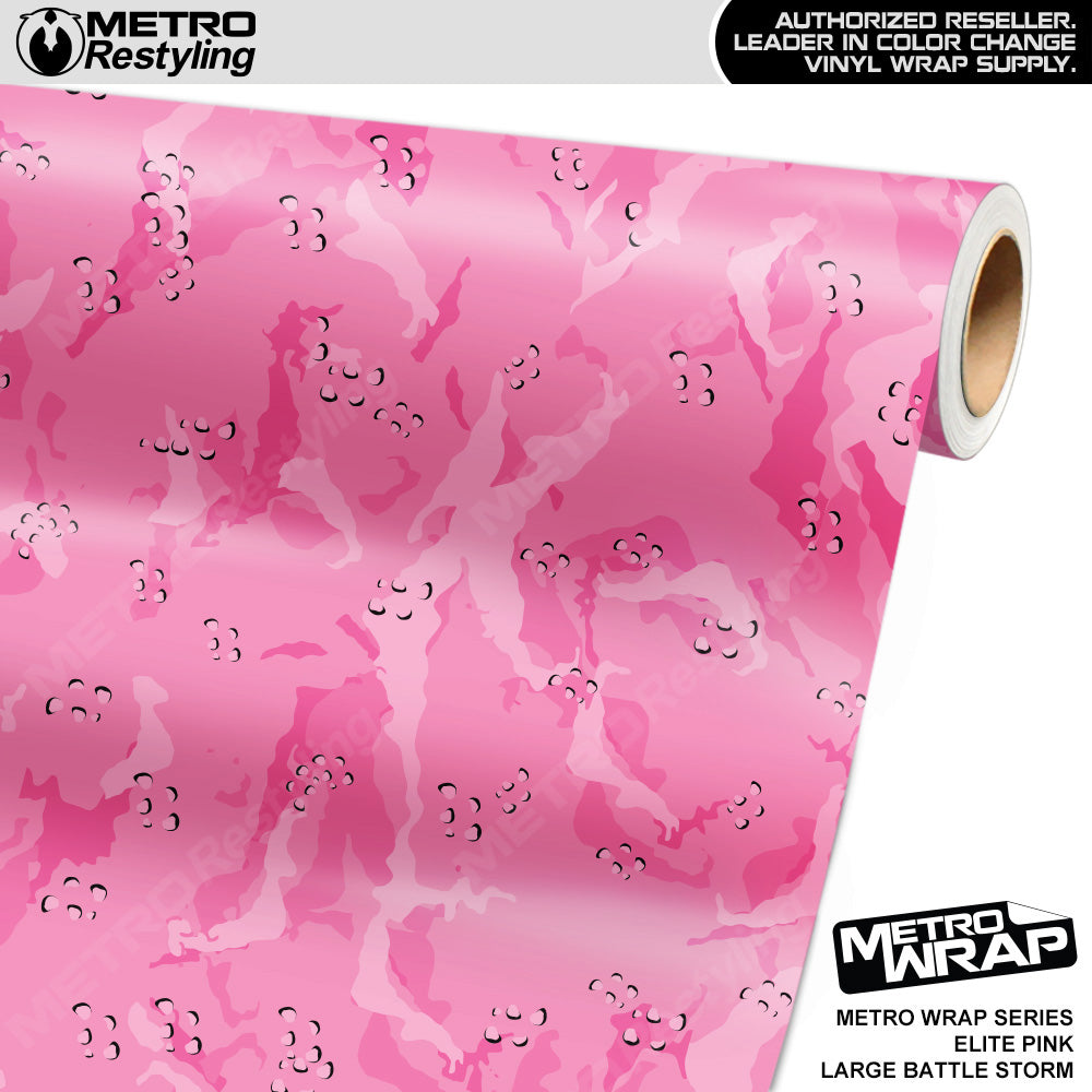Metro Wrap Large Battle Storm Elite Pink Camouflage Vinyl Film