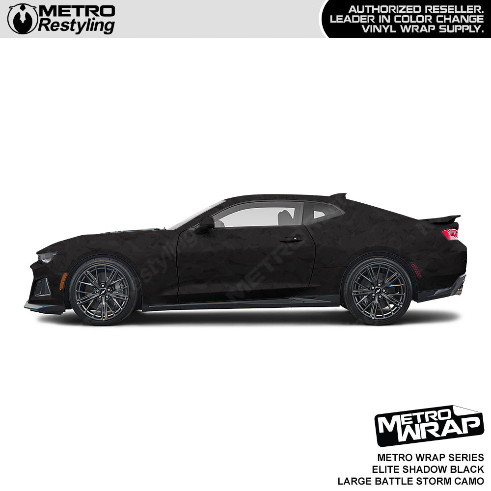 Metro Wrap Large Battle Storm Elite Shadow Black Camouflage Vinyl Film