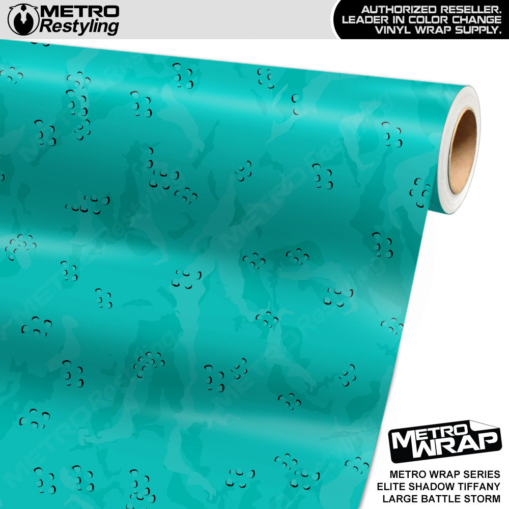 Metro Wrap Large Battle Storm Elite Shadow Tiffany Blue Camouflage Vinyl Film