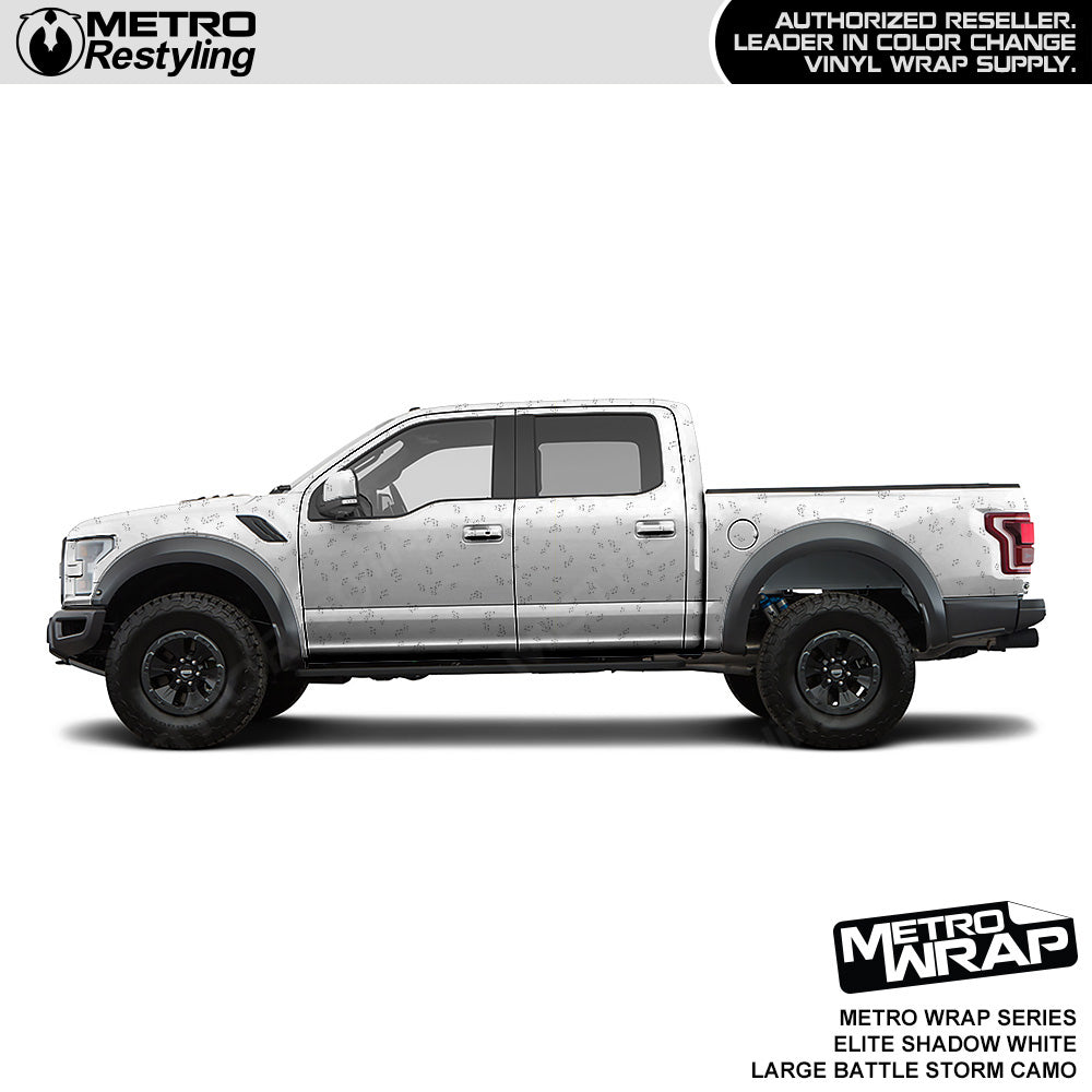 Metro Wrap Large Battle Storm Elite Shadow White Camouflage Vinyl Film