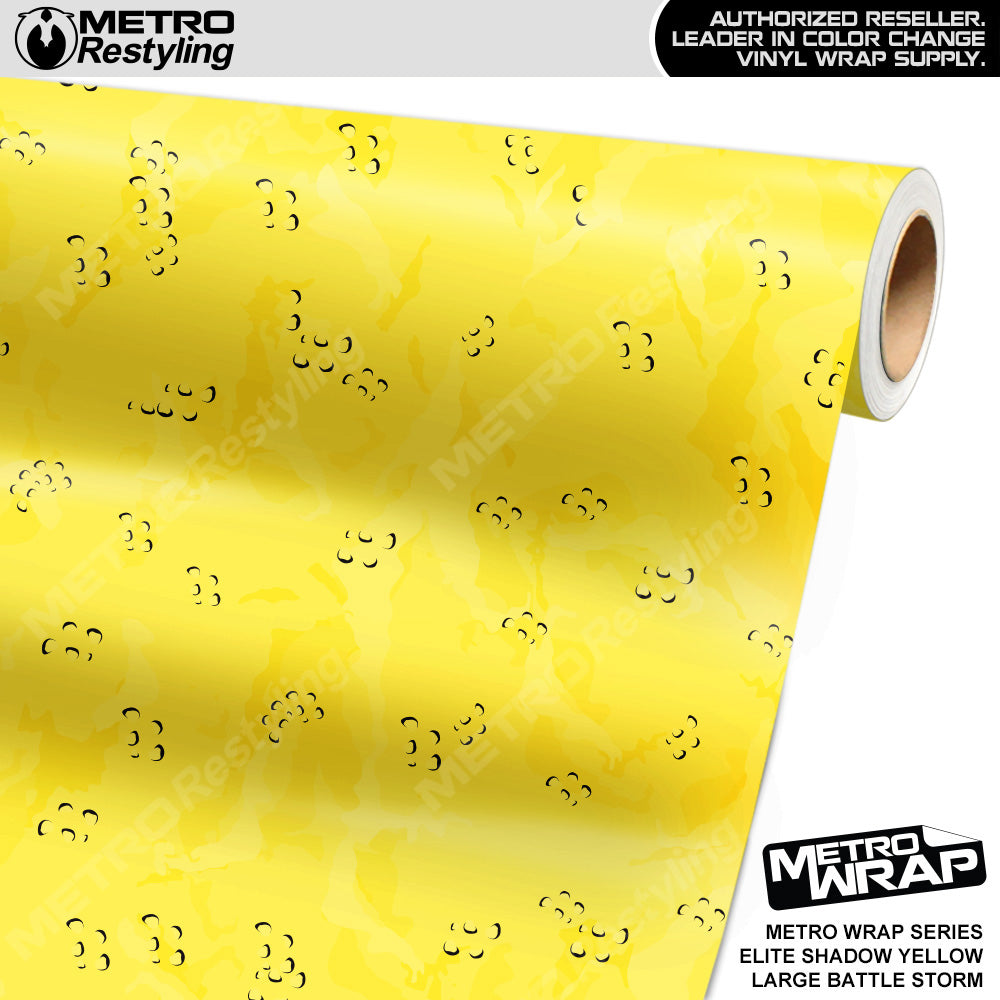 Metro Wrap Large Battle Storm Elite Shadow Yellow Camouflage Vinyl Film