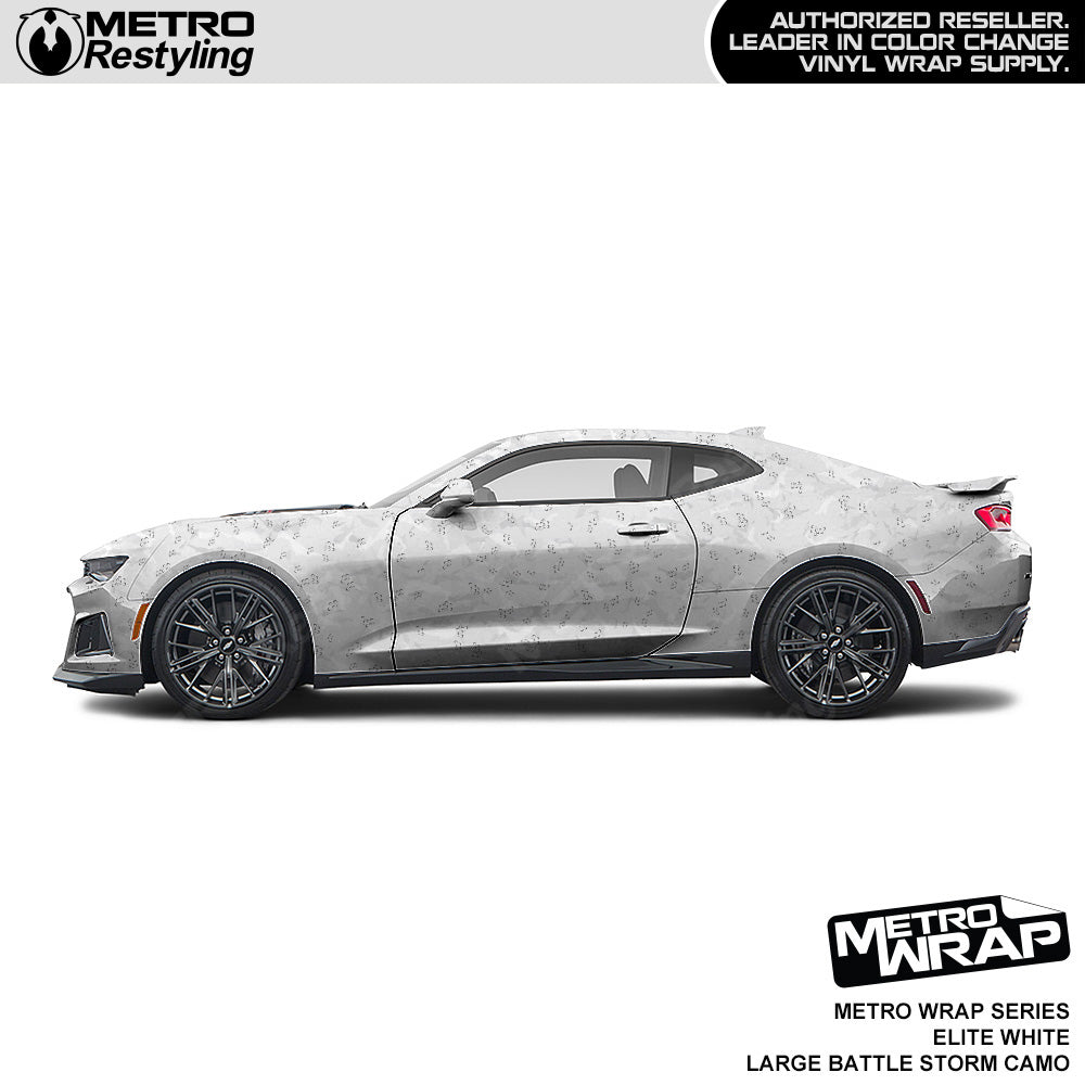 Metro Wrap Large Battle Storm Elite White Camouflage Vinyl Film