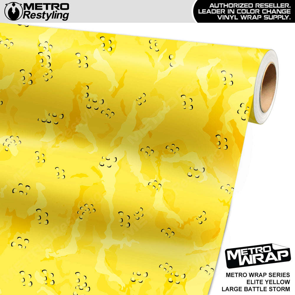 Metro Wrap Large Battle Storm Elite Yellow Camouflage Vinyl Film