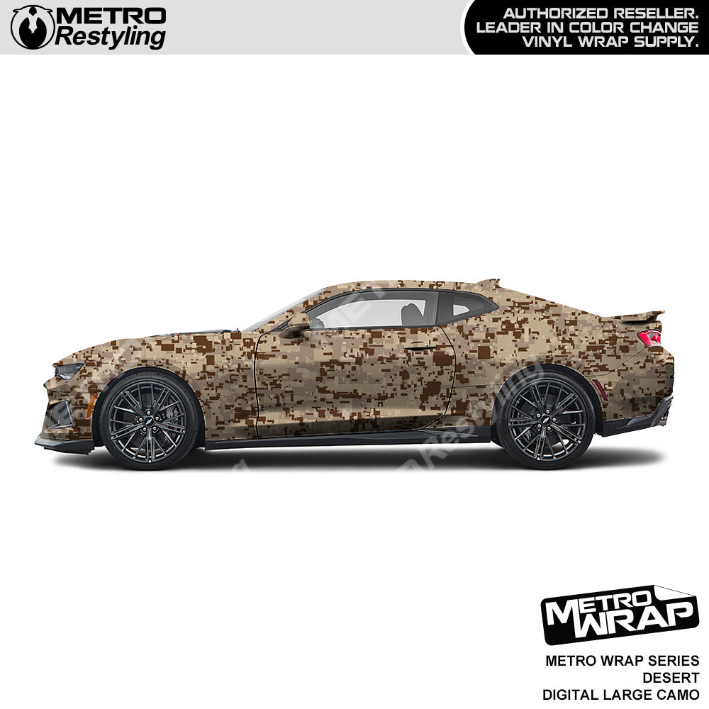 Metro Wrap Large Digital Desert Camouflage Vinyl Film