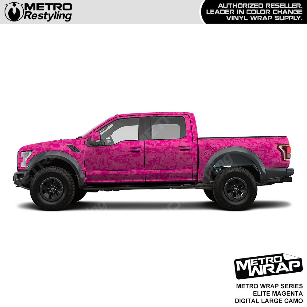 Metro Wrap Large Digital Elite Magenta Camouflage Vinyl Film
