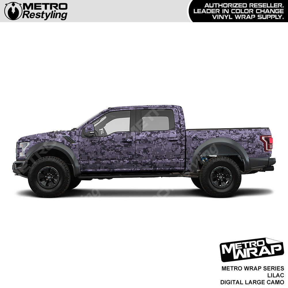 Metro Wrap Large Digital Lilac Camouflage Vinyl Film
