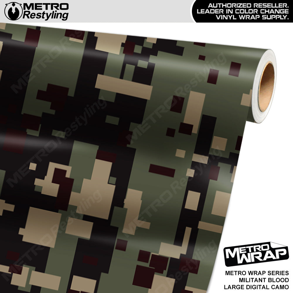Metro Wrap Large Digital Militant Blood Camouflage Vinyl Film
