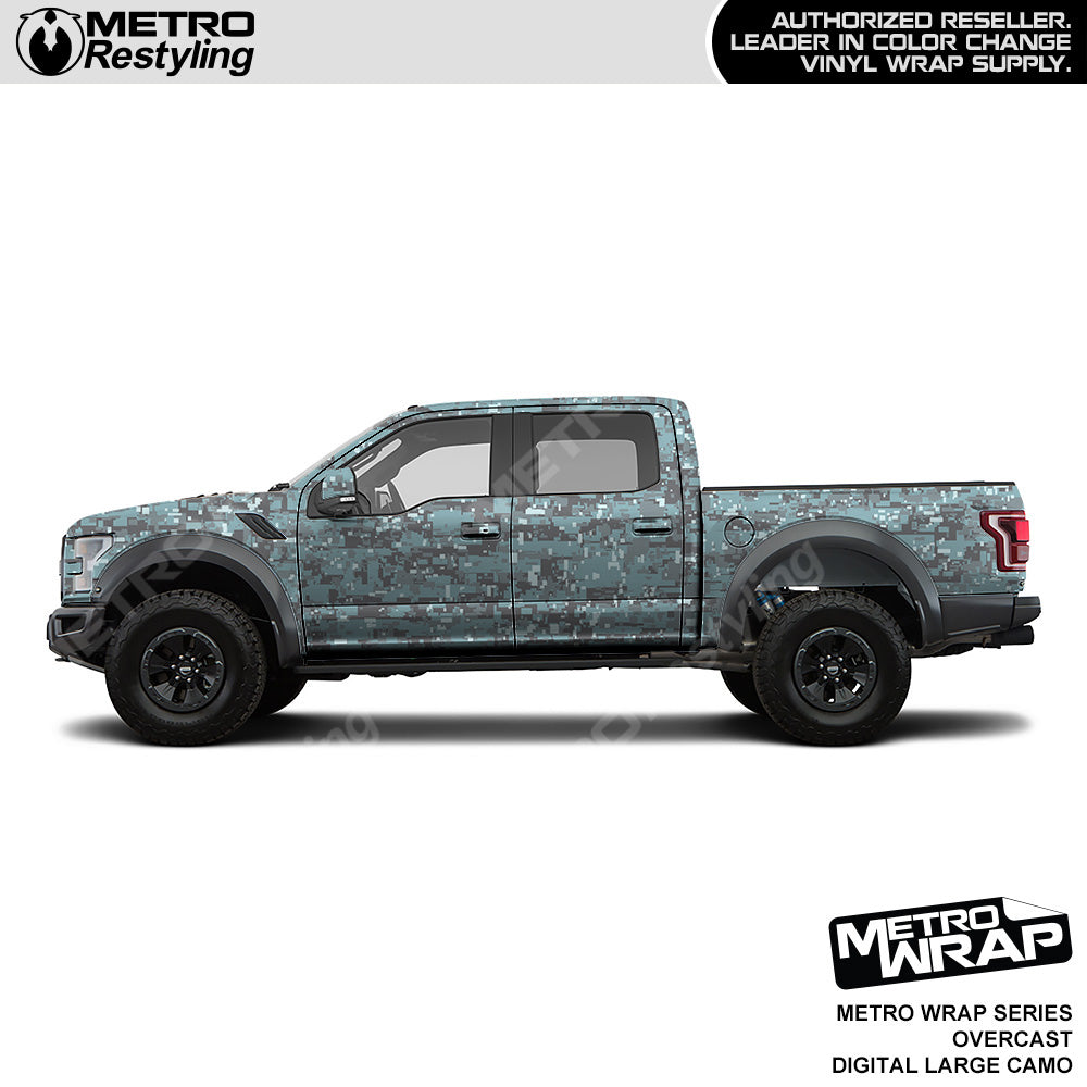 Metro Wrap Large Digital Overcast Camouflage Vinyl Film