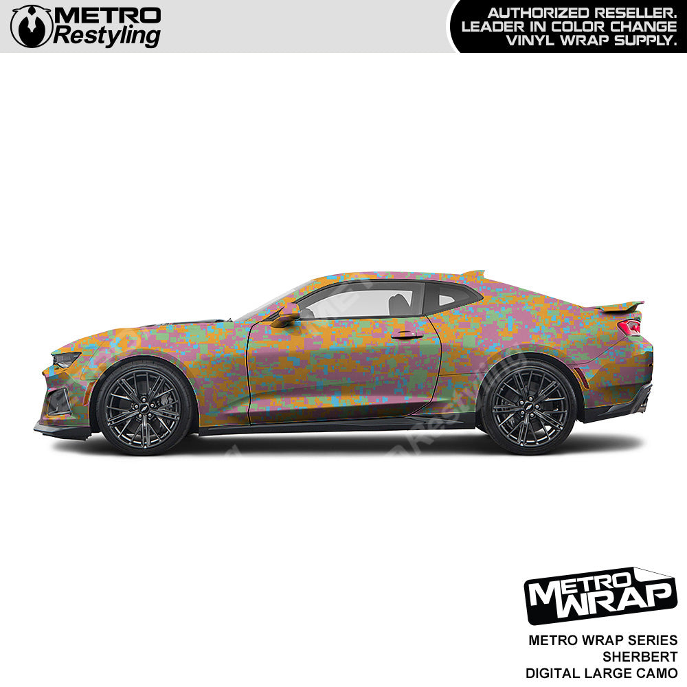 Metro Wrap Large Digital Sherbert Camouflage Vinyl Film