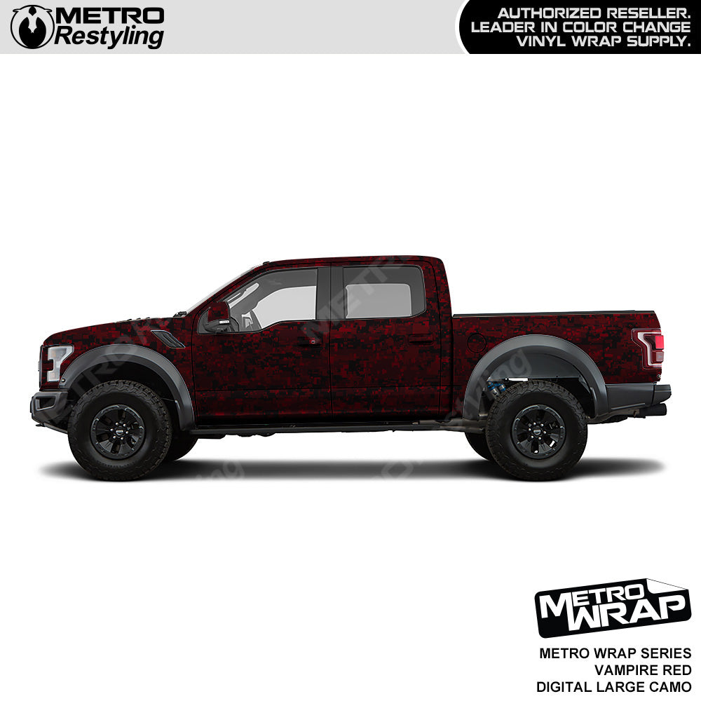 Metro Wrap Large Digital Vampire Red Camouflage Vinyl Film