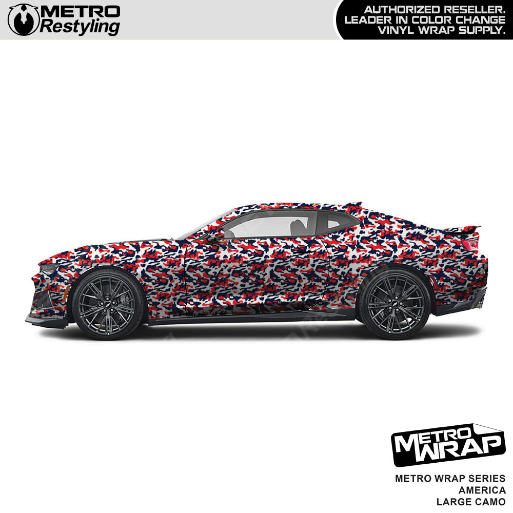 Metro Wrap Large Classic America Camouflage Vinyl Film