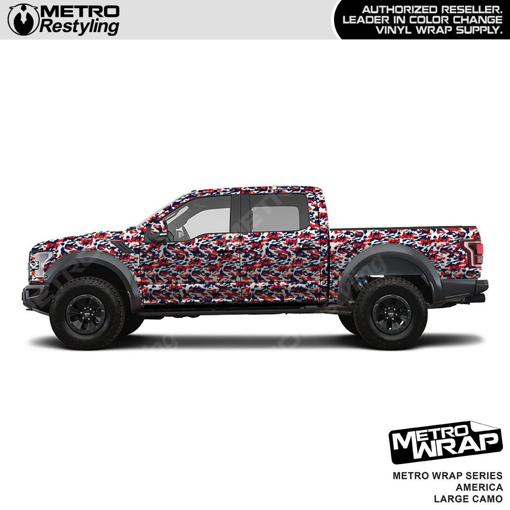 Metro Wrap Large Classic America Camouflage Vinyl Film