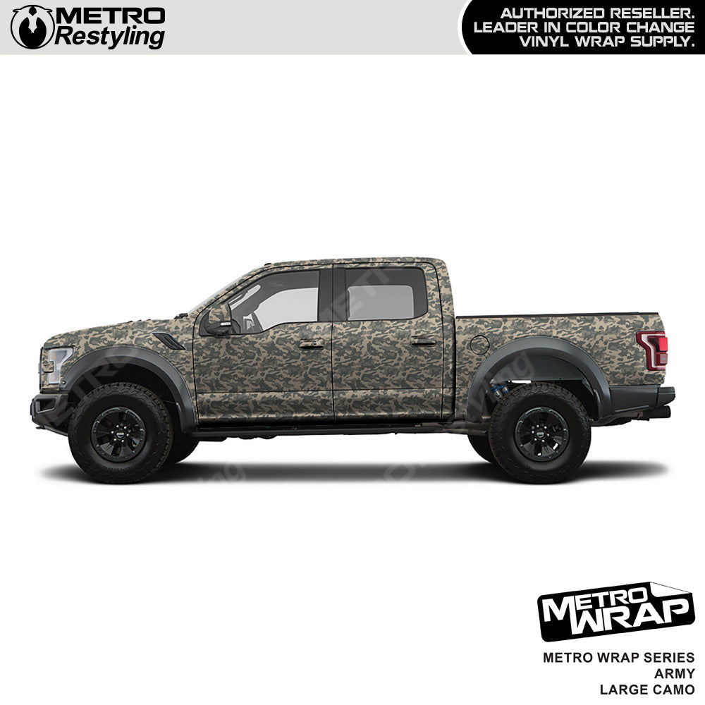 Metro Wrap Large Classic Army Camouflage Vinyl Film